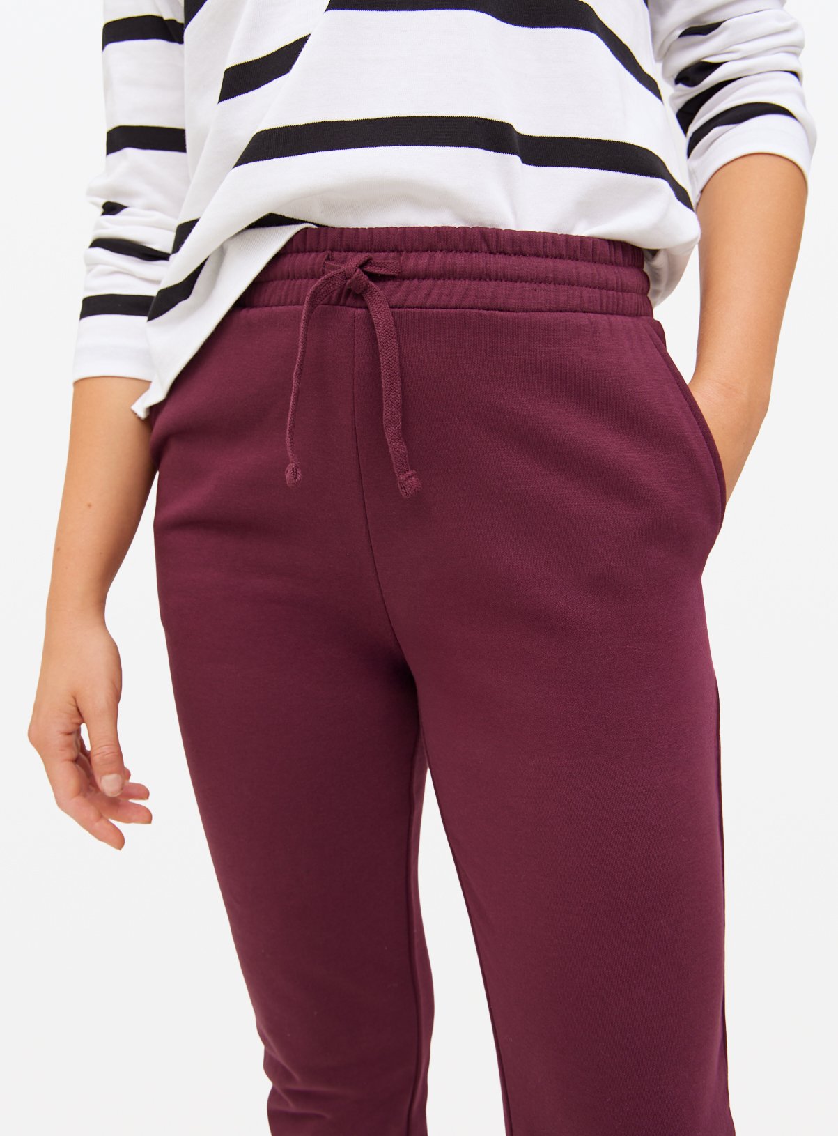 Dark Red Core Tapered Co-ord Joggers L - Image 2 thumbnail